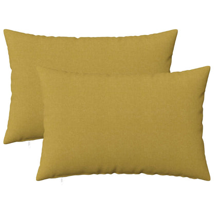 Cushion with Pillow HEERLEN 2 pcs Light Green Fabric