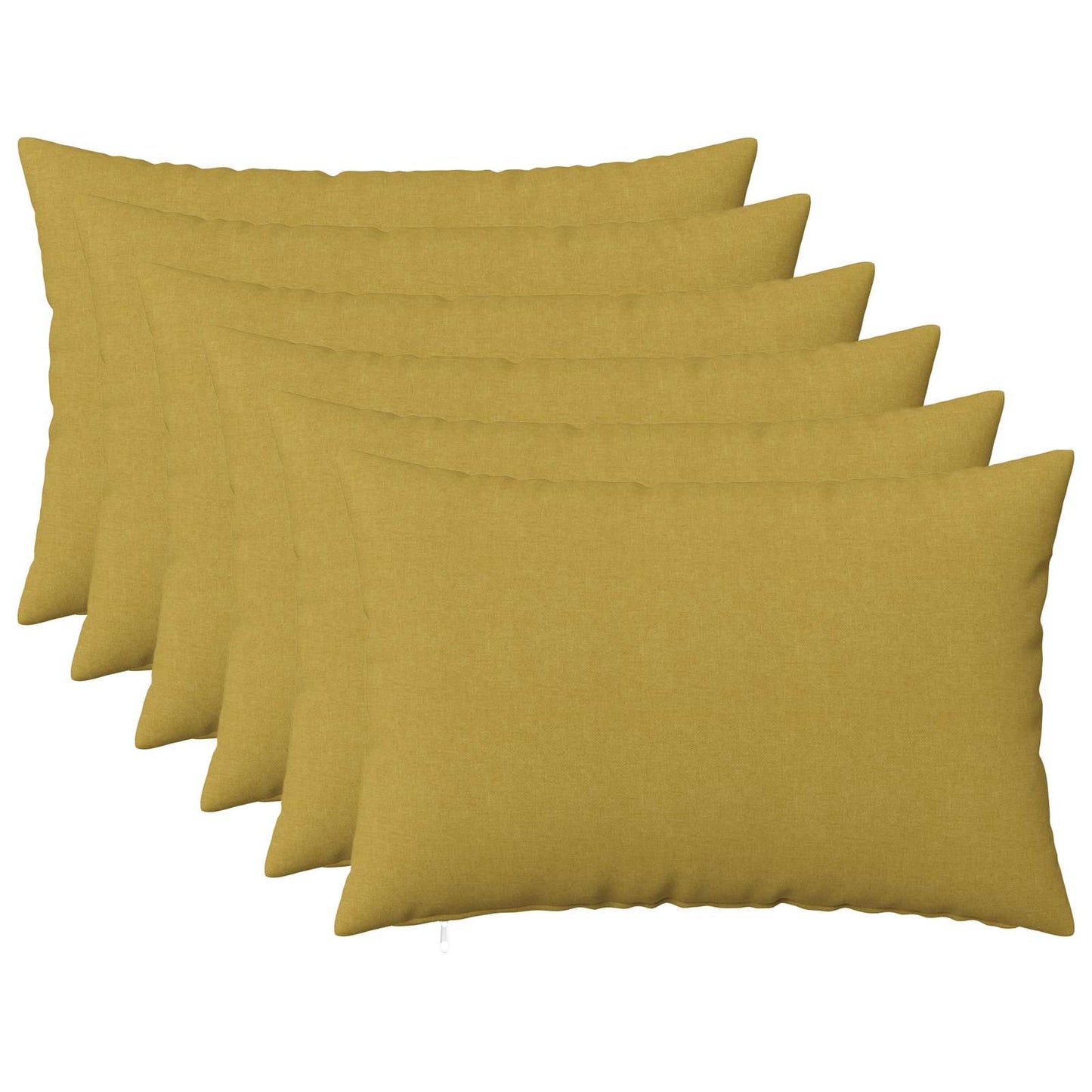 Cushion with Pillow HEERLEN 6 pcs Light Green Fabric