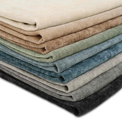 Cushion with Pillow HEERLEN 6 pcs Dark Grey Chenille Fabric