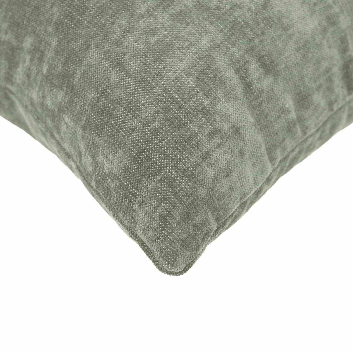 Cushion with Pillow HEERLEN 6 pcs Green Chenille Fabric