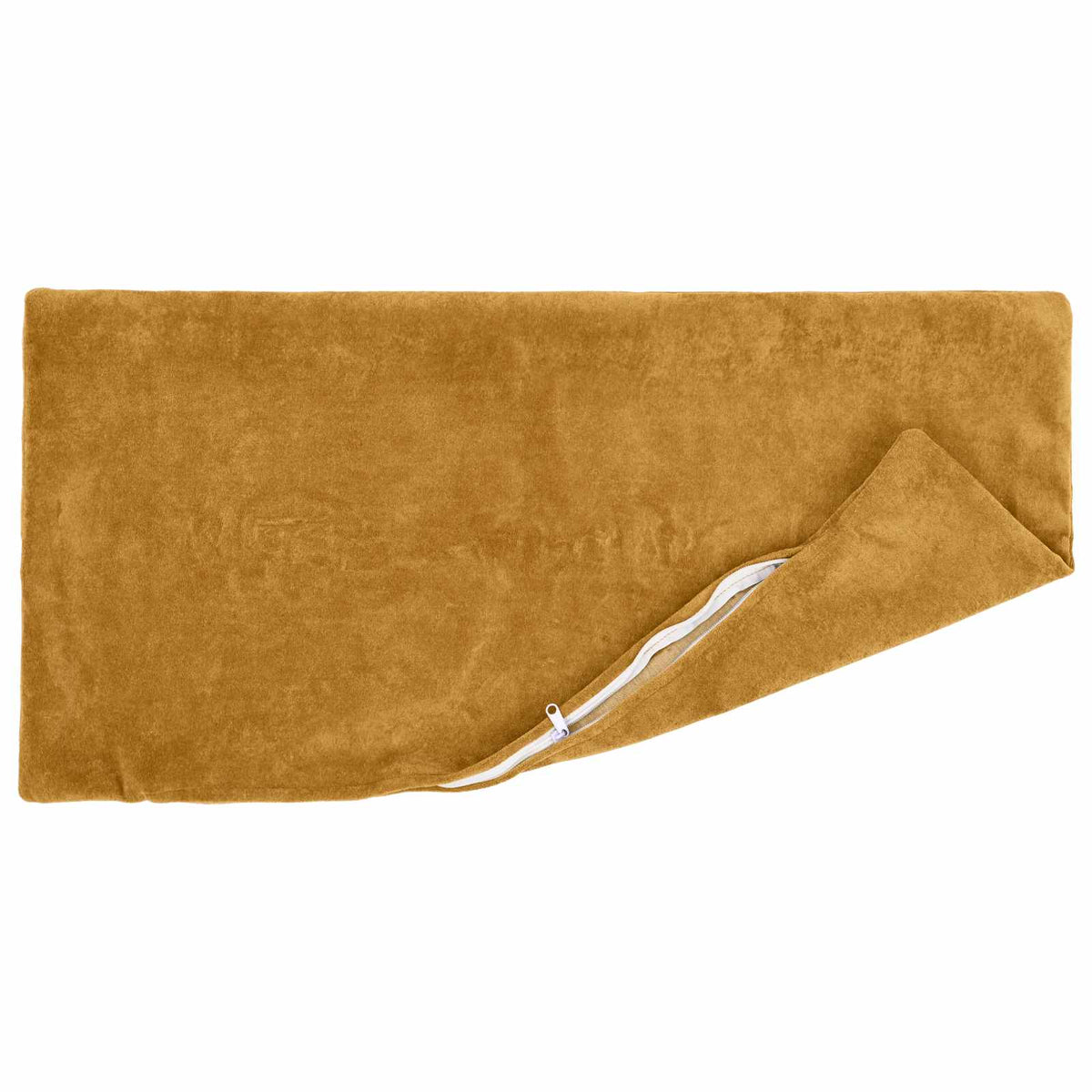 Cushion with Pillow HEERLEN 2 pcs Yellow Microfiber Fleece