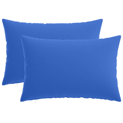 Cushion with Pillow HEERLEN 2 pcs Royal Blue Polyester