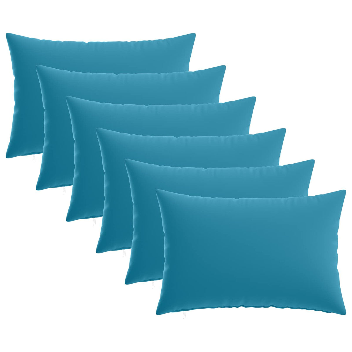 Throw Pillow 6 pcs HEERLEN Light Blue 30 x 50 cm Polyester