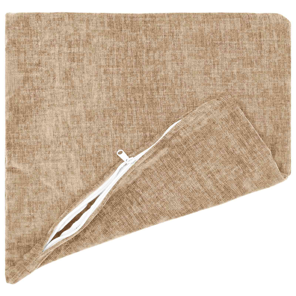 Throw Pillow 6 pcs HEERLEN Taupe 35 x 35 cm Chenille Fabric