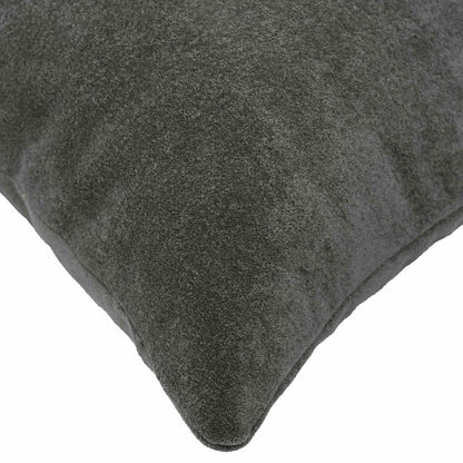 Cushion with Pillow HEERLEN 6 pcs Anthracite Microfiber Fleece