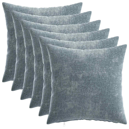Throw Pillow 6 pcs HEERLEN Light Blue 40 x 40 cm
