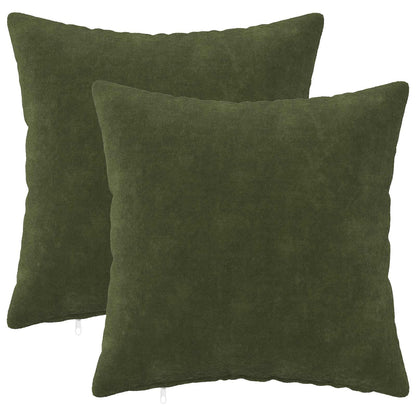 Cushion with Pillow HEERLEN 2 pcs Green Microfiber Fleece