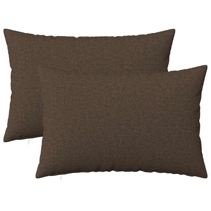 Cushion with Pillow HEERLEN 2 pcs Taupe Fabric