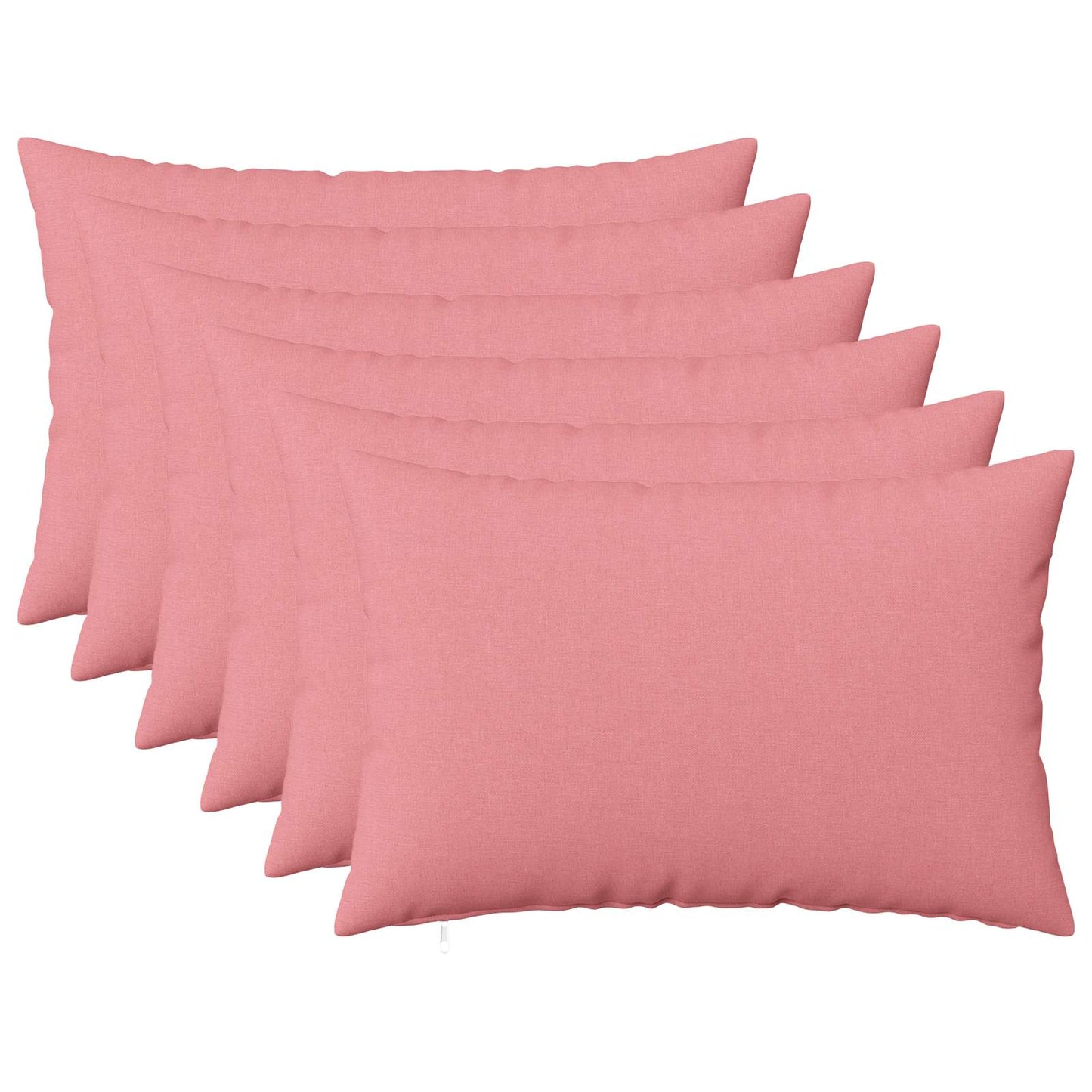 Cushion with Pillow HEERLEN 6 pcs Pink Fabric