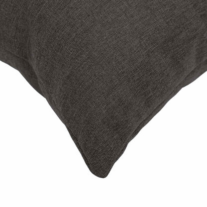 Cushion with Pillow HEERLEN 6 pcs Dark Grey Fabric