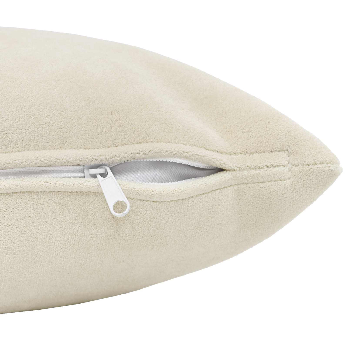 Cushion with Pillow HEERLEN 6 pcs Cream Microfiber Fleece