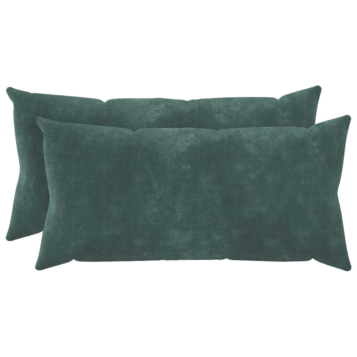 Cushion with Pillow HEERLEN 2 pcs Sea Blue Microfiber Fleece