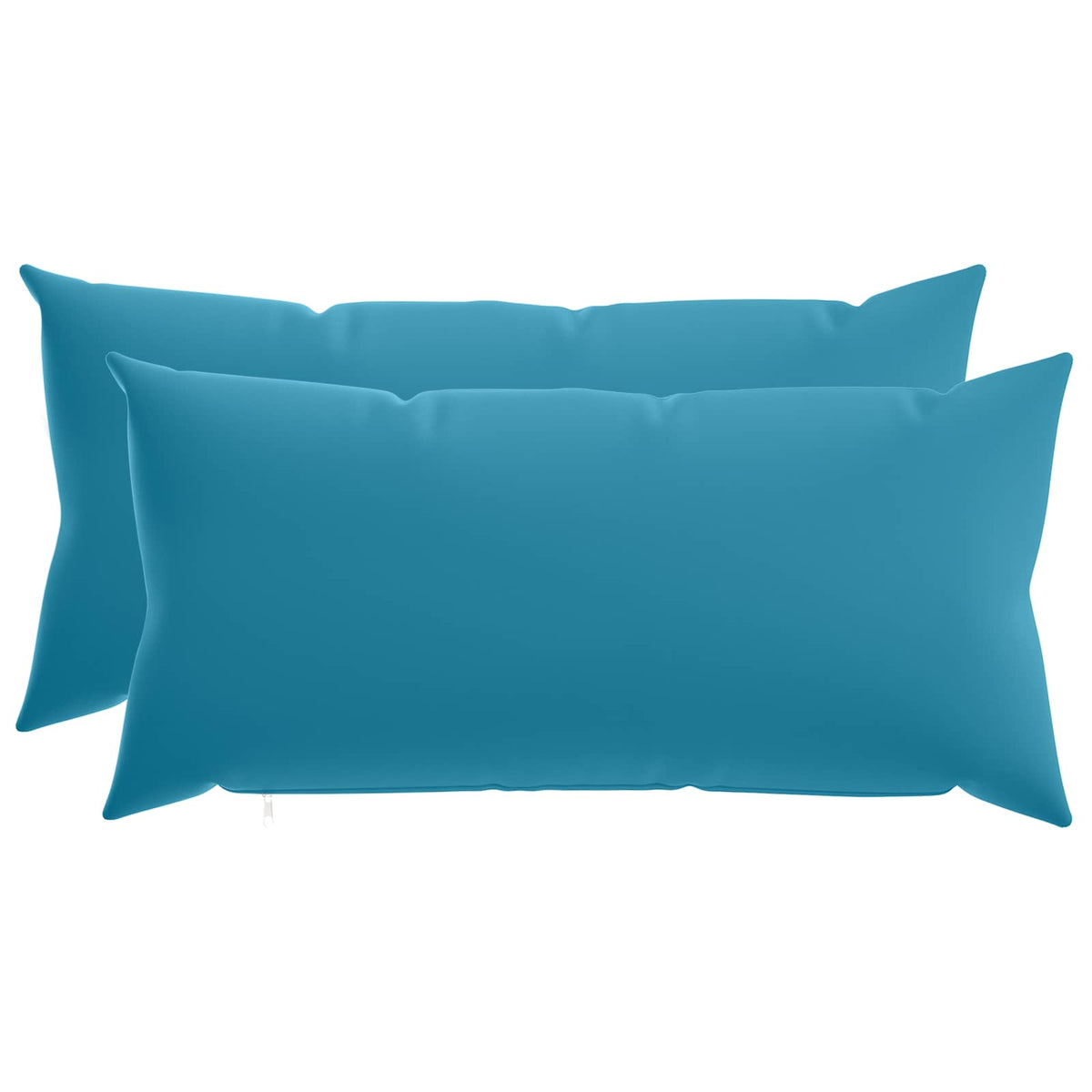 Cushion with Pillow HEERLEN 2 pcs Light Blue Polyester