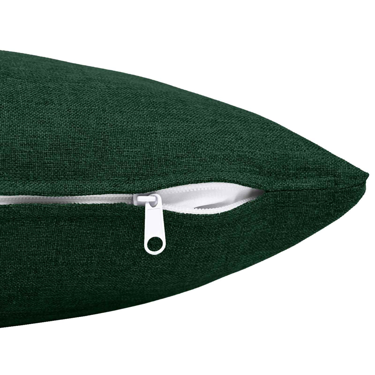 Cushion with Pillow HEERLEN 2 pcs Dark Green Fabric