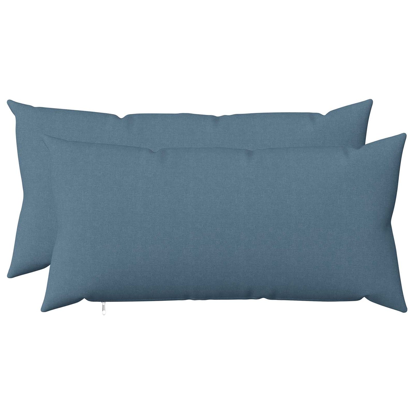 Cushion with Pillow HEERLEN 2 pcs Jeans Blue Fabric