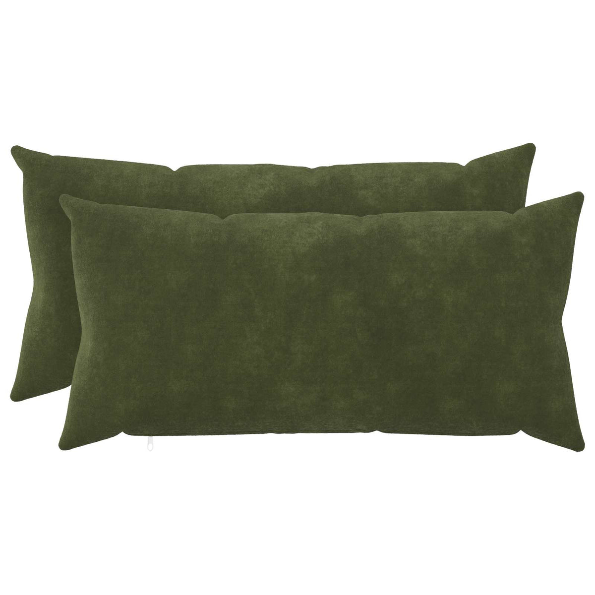 Cushion with Pillow HEERLEN 2 pcs Green Microfiber Fleece