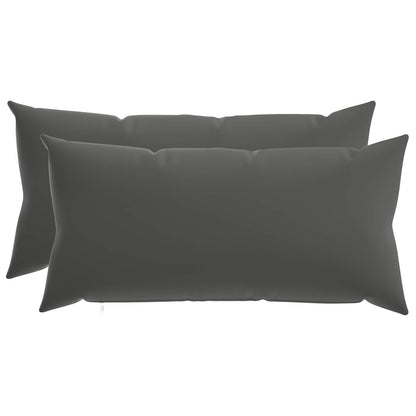 Cushion with Pillow HEERLEN 2 pcs Anthracite Polyester