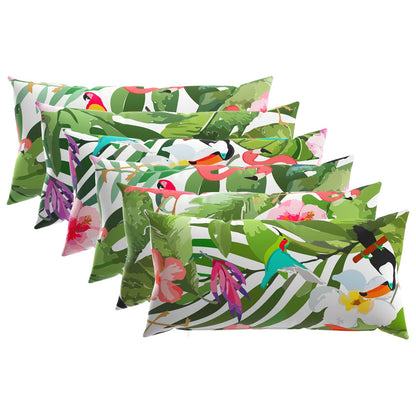 Throw Pillow 6 pcs HEERLEN Multicolour 40 x 80 cm Polyester