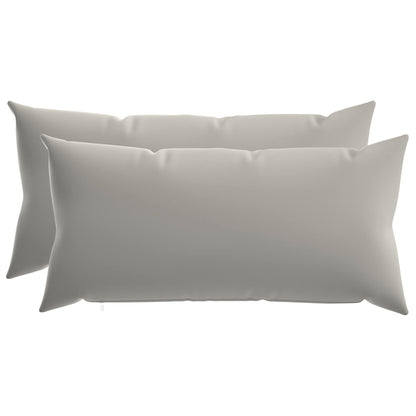 Cushion with Pillow HEERLEN 2 pcs Grey Polyester