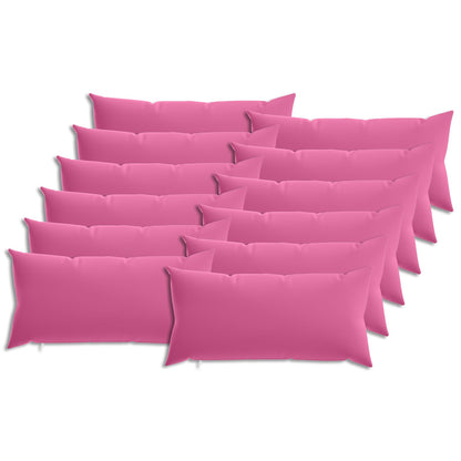 Cushion with Pillow HEERLEN 12 pcs Pink Polyester