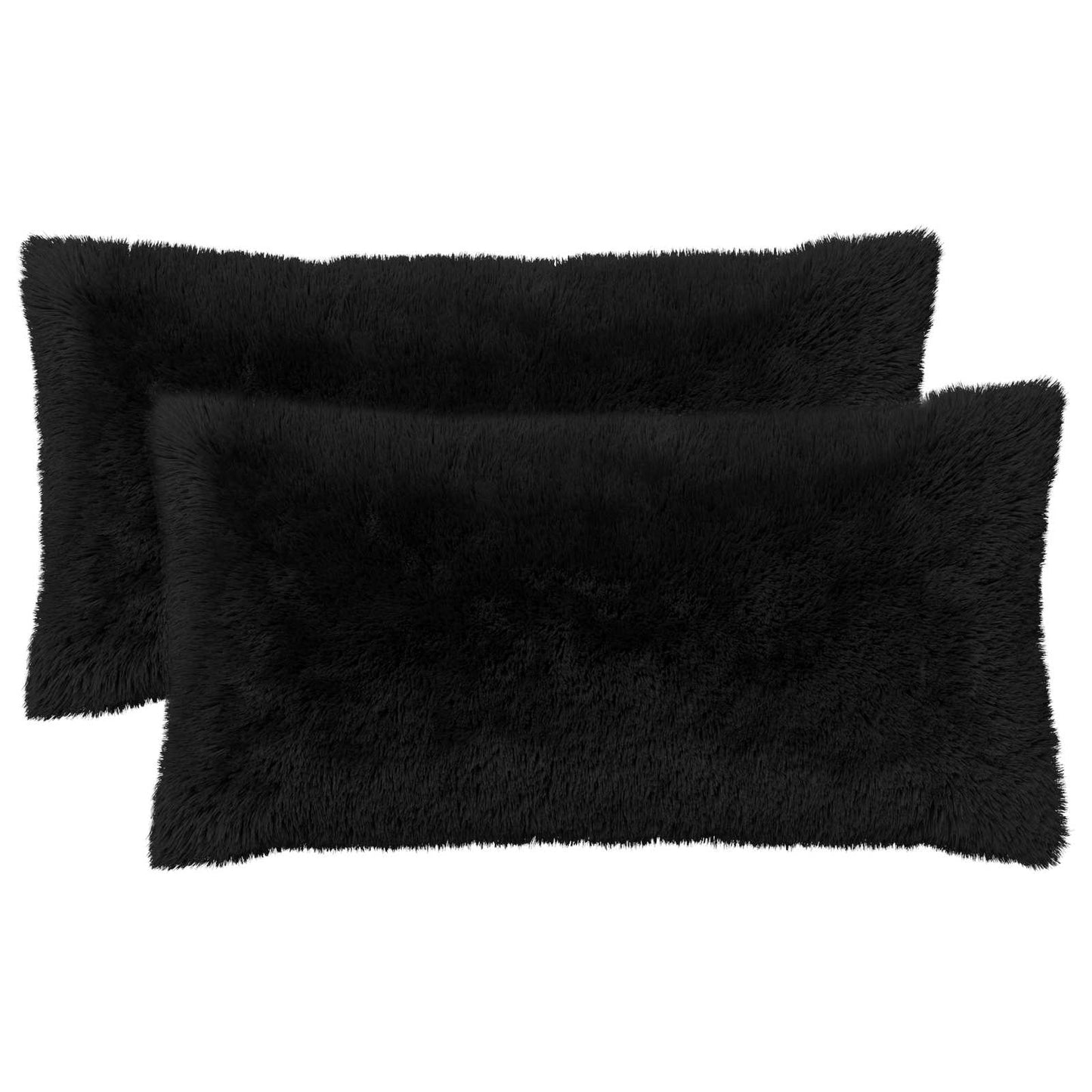 Cushion with Pillow HEERLEN 12 pcs Black PV Fleece