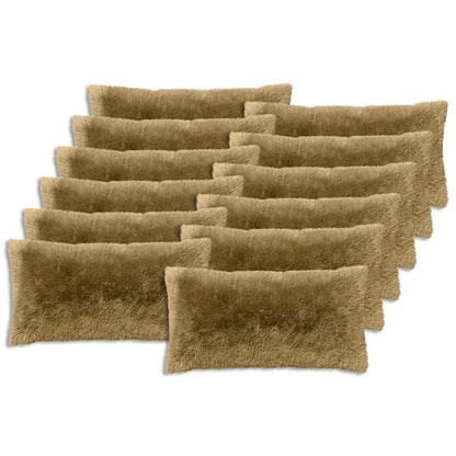 Cushion with Pillow HEERLEN 2 pcs Light Grey PV Fleece