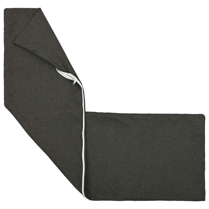 Cushion with Pillow HEERLEN Dark Grey 40 x 145 cm Fabric