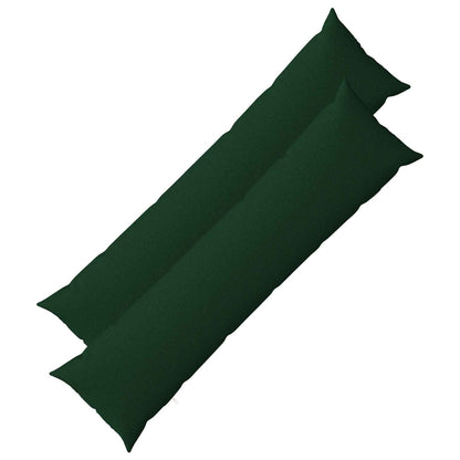 Cushion with Pillow HEERLEN 2 pcs Dark Green Fabric