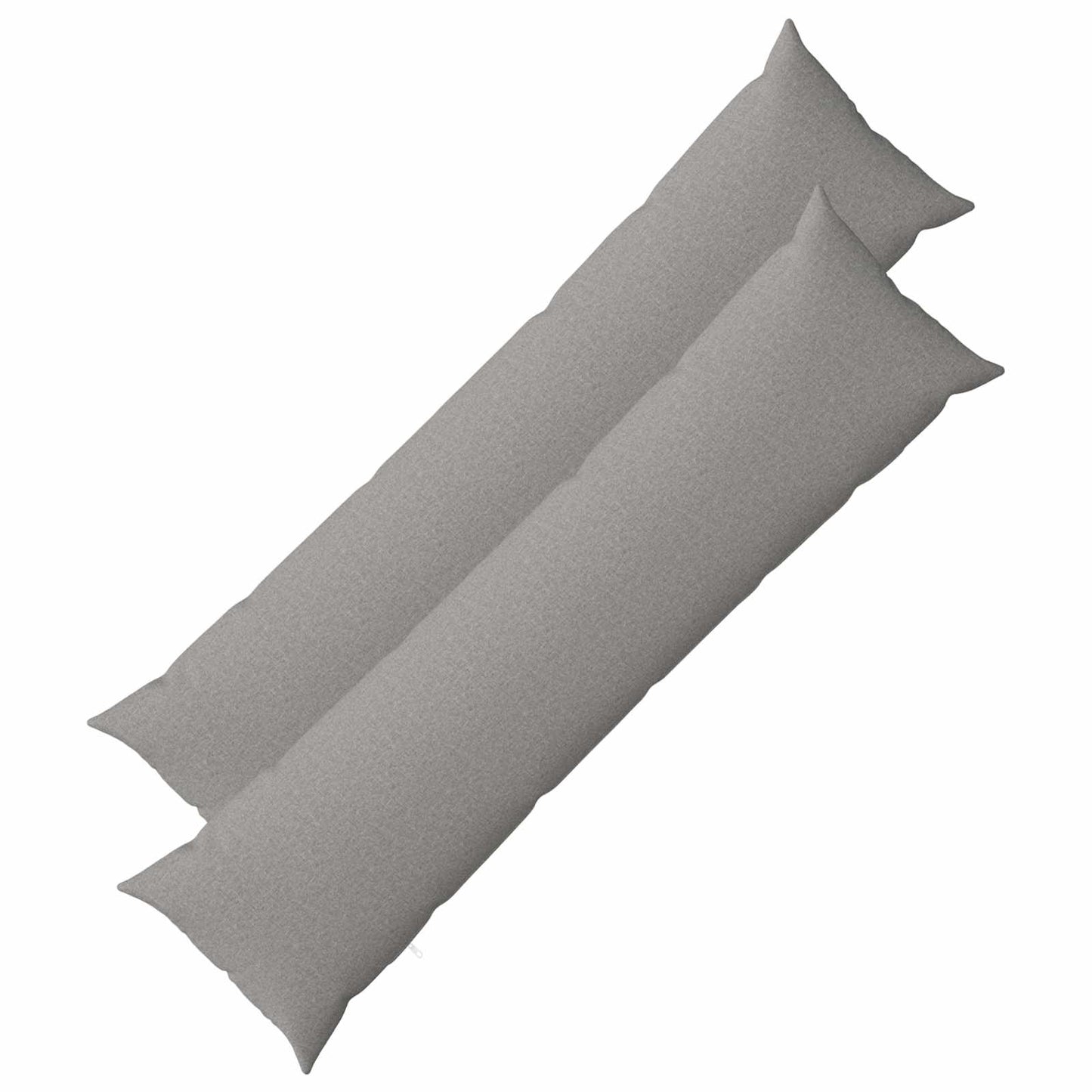 Cushion with Pillow HEERLEN 2 pcs Cloud Grey Fabric