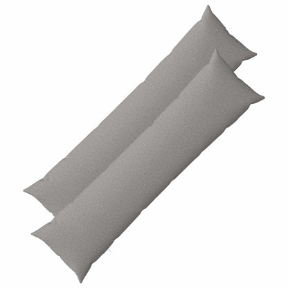 Cushion with Pillow HEERLEN 2 pcs Cloud Grey Fabric