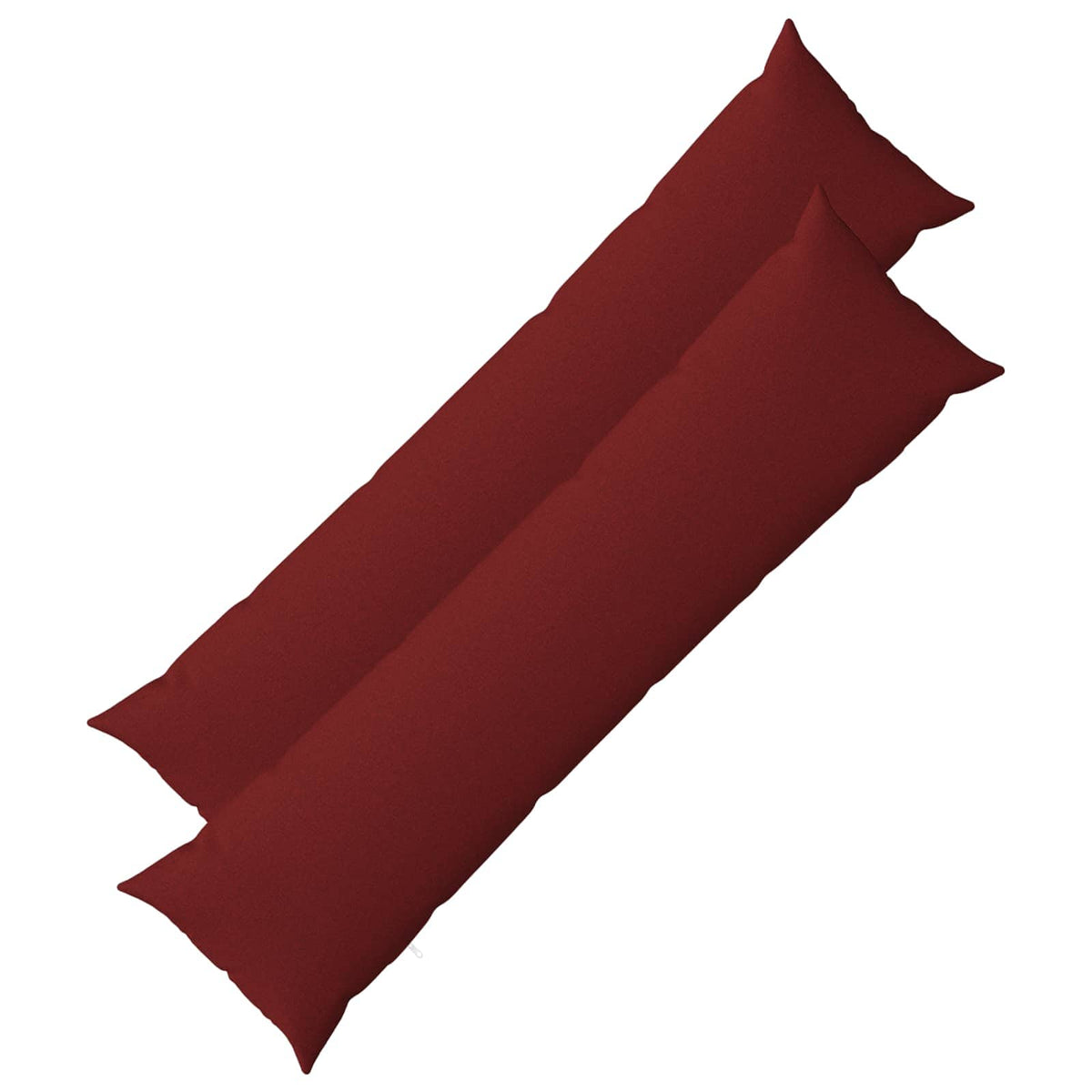 Cushion with Pillow HEERLEN 2 pcs Wine Red Fabric