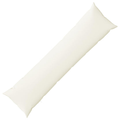 Cushion with Pillow HEERLEN White 40 x 145 cm Fabric