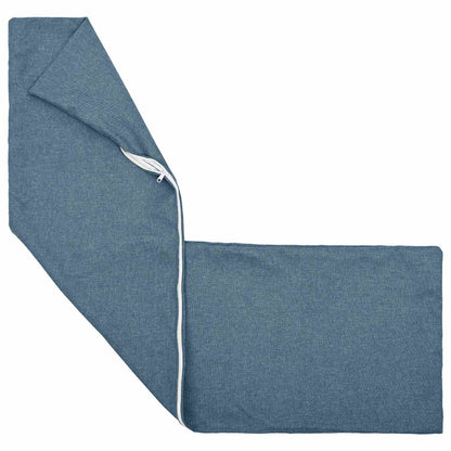 Cushion with Pillow HEERLEN Jeans Blue 40 x 145 cm Fabric