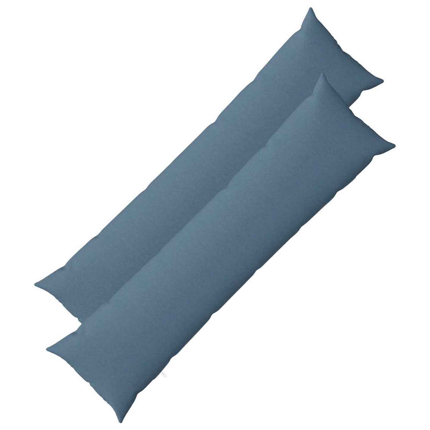 Cushion with Pillow HEERLEN 2 pcs Jeans Blue Fabric
