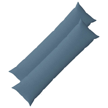 Cushion with Pillow HEERLEN 2 pcs Jeans Blue Fabric