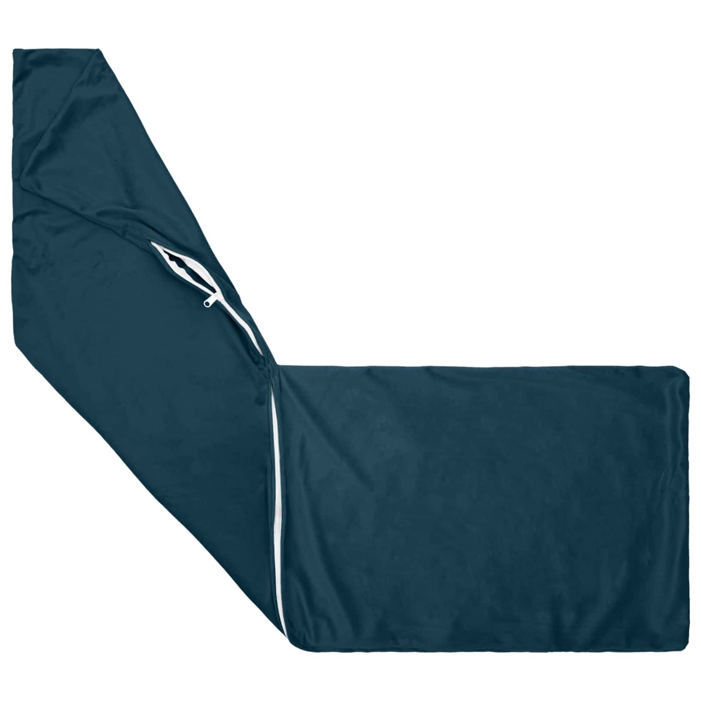 Cushion with Pillow HEERLEN 2 pcs Blue Velvet