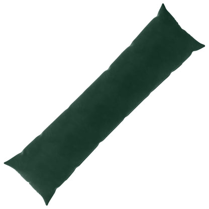 Cushion with Pillow HEERLEN Dark Green 40 x 145 cm Velvet