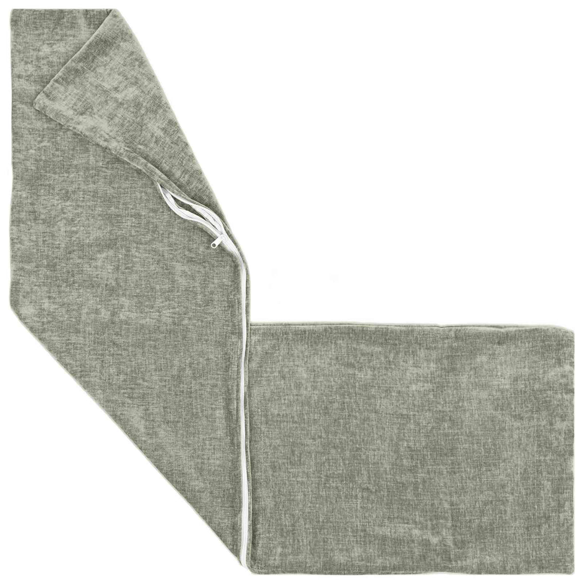 Throw Pillow HEERLEN Green 40 x 145 cm Chenille Fabric