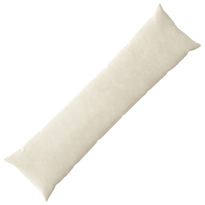 Cushion with Pillow HEERLEN Cream 40 x 145 cm Microfiber Fleece