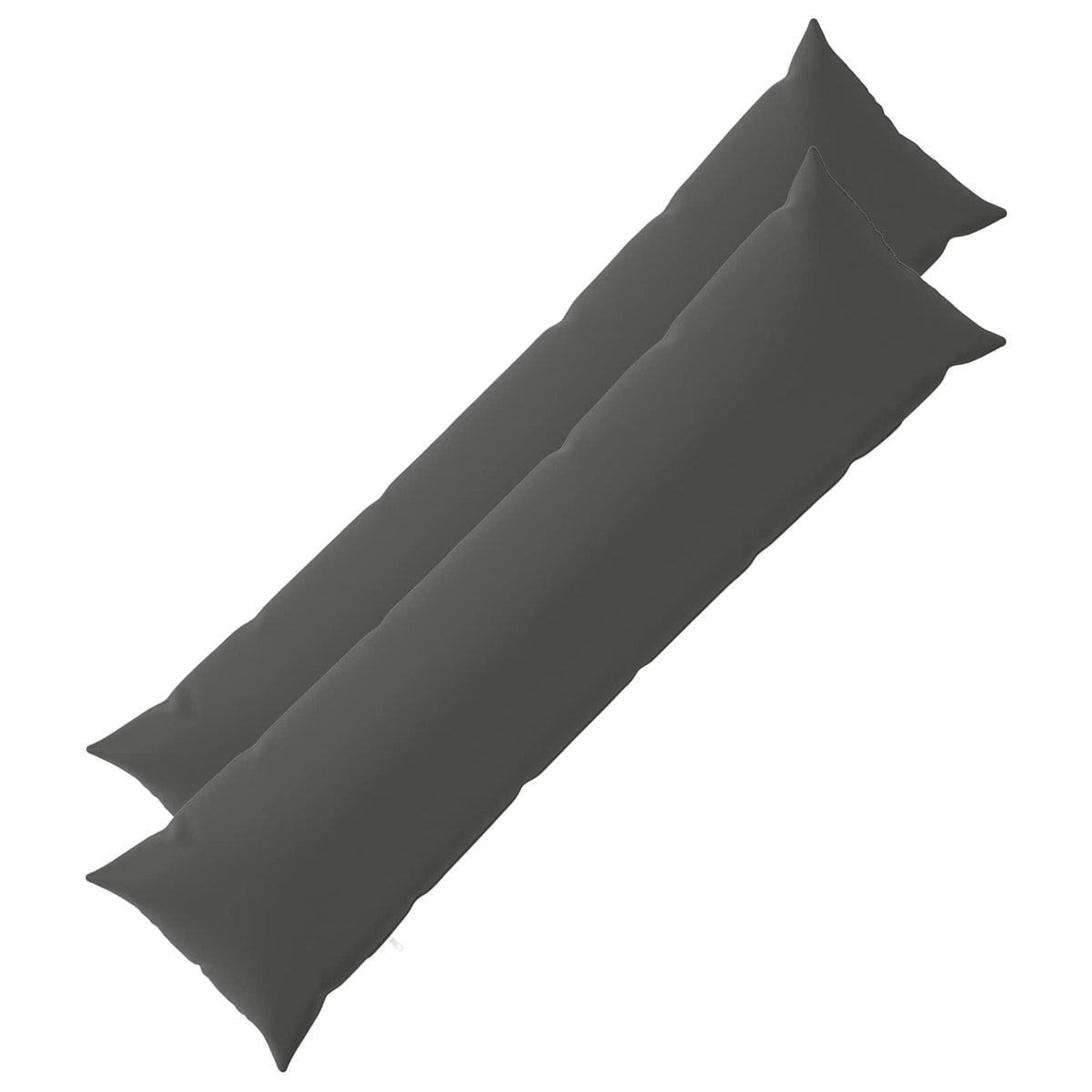Throw Pillow 2 pcs HEERLEN Anthracite 40 x 145 cm Polyester
