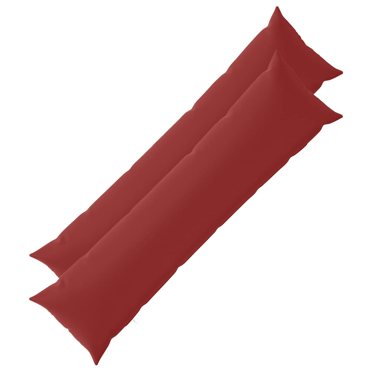 Cushion with Pillow HEERLEN 2 pcs Wine Red Polyester