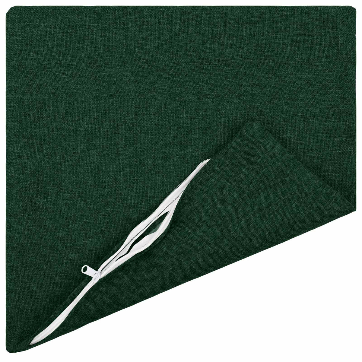 Cushion with Pillow HEERLEN 6 pcs Dark Green Fabric
