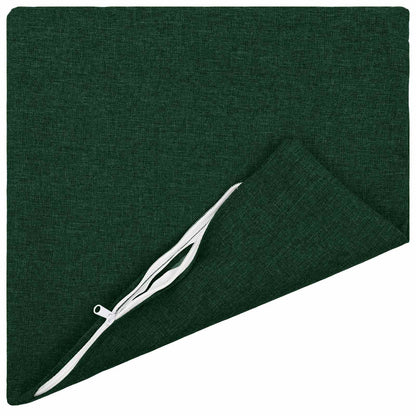 Cushion with Pillow HEERLEN 6 pcs Dark Green Fabric