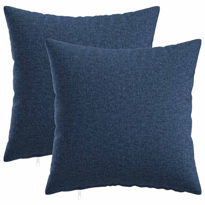 Cushion with Pillow HEERLEN 2 pcs Blue Fabric