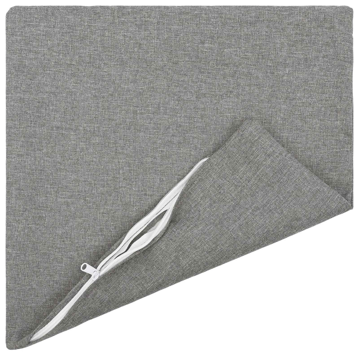 Cushion with Pillow HEERLEN 12 pcs Cloud Grey Fabric
