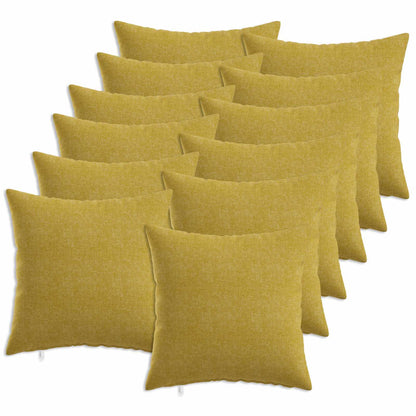 Cushion with Pillow HEERLEN 12 pcs Light Green Fabric