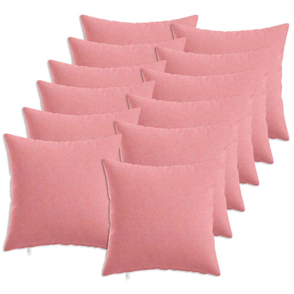 Cushion with Pillow HEERLEN 12 pcs Pink Fabric