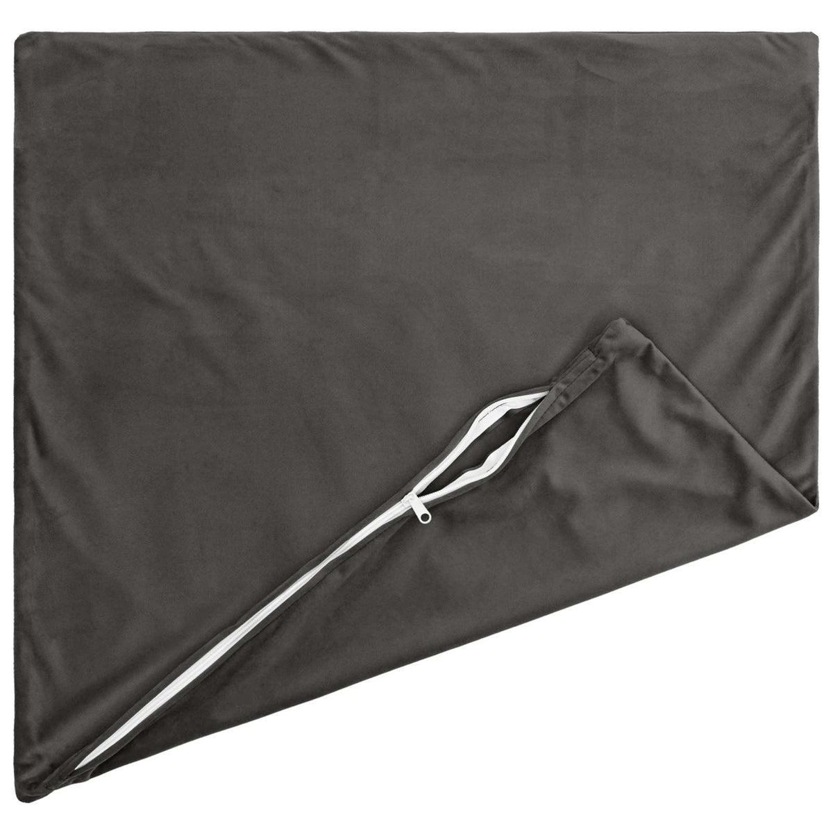 Cushion with Pillow HEERLEN 12 pcs Dark Grey Velvet