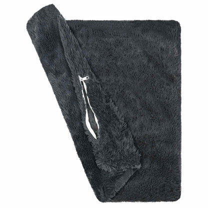 Cushion with Pillow HEERLEN 12 pcs Anthracite PV Fleece
