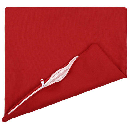 Cushion with Pillow HEERLEN 12 pcs Red Fabric